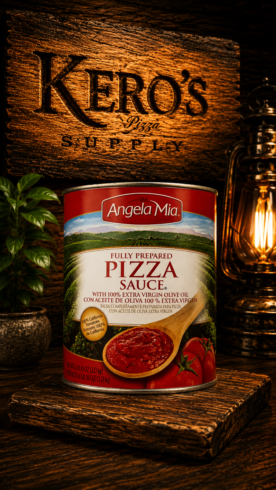 Salsa de Tomate Lista para Pizza Angela Mia - Imagen Vertical